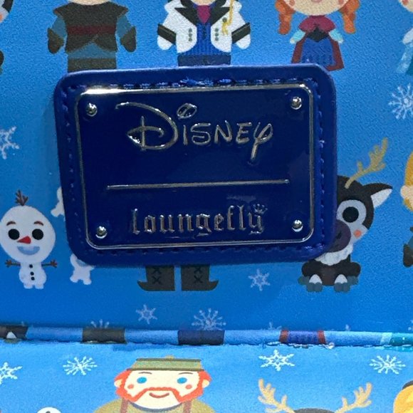 Disney Frozen Chibi Loungefly Mini Backpack Front Zippered Pouch NEW‎ WITH TAGS - Picture 6 of 7